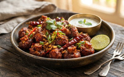 Crispy Chilli Garlic Mushrooms
